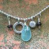 16" Sterling Silver Ball Chain Birthstone Charm Necklace - Image 5