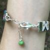 Owl Slide Charm on Earth Tones Flat Woven Cotton Cord Bracelet - Image 3